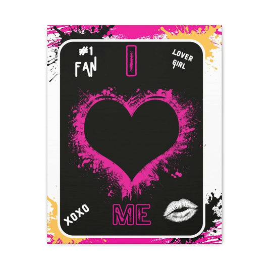 Pink Grunge Heart Canvas Print - One OF One CreaXtions