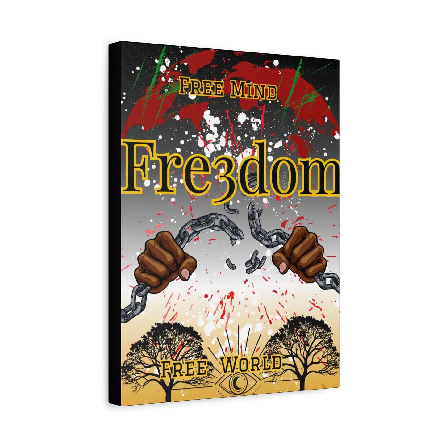 Freedom Motivational Canvas Art