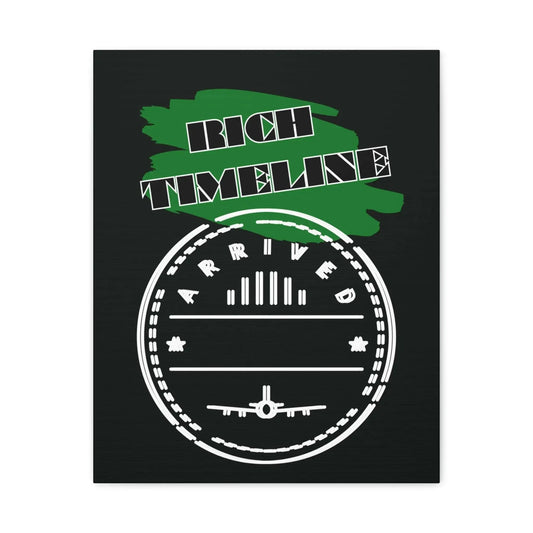 Rich Timeline Canvas Art Matte Stretched Canvas Wall Art 9x12 12x16 16x20 Vertical Portrait - One OF One CreaXtions