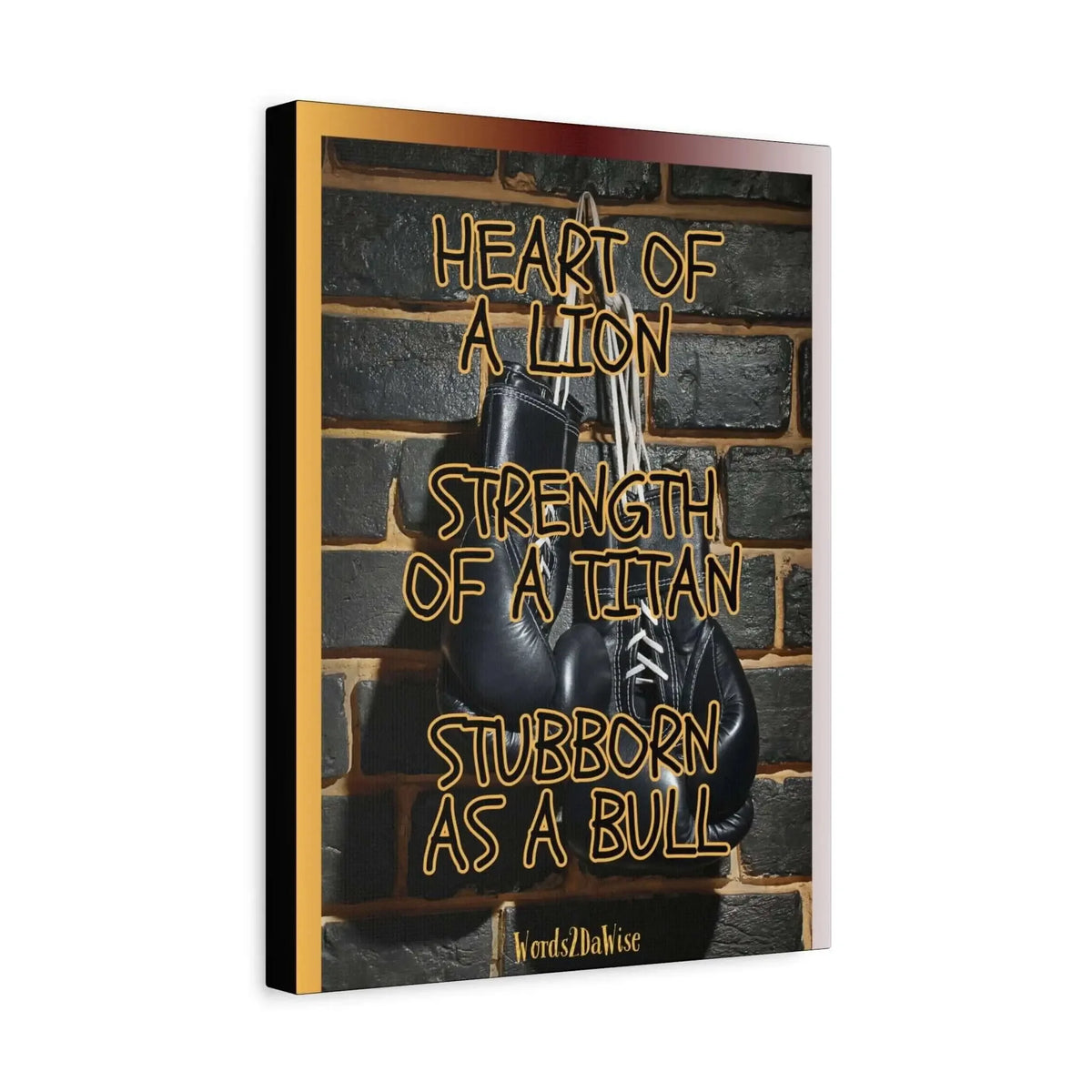 Boxing Motivational Canvas Art For Gym And Home Office Wall Decor Strength Resilience And Focus - One OF One CreaXtions