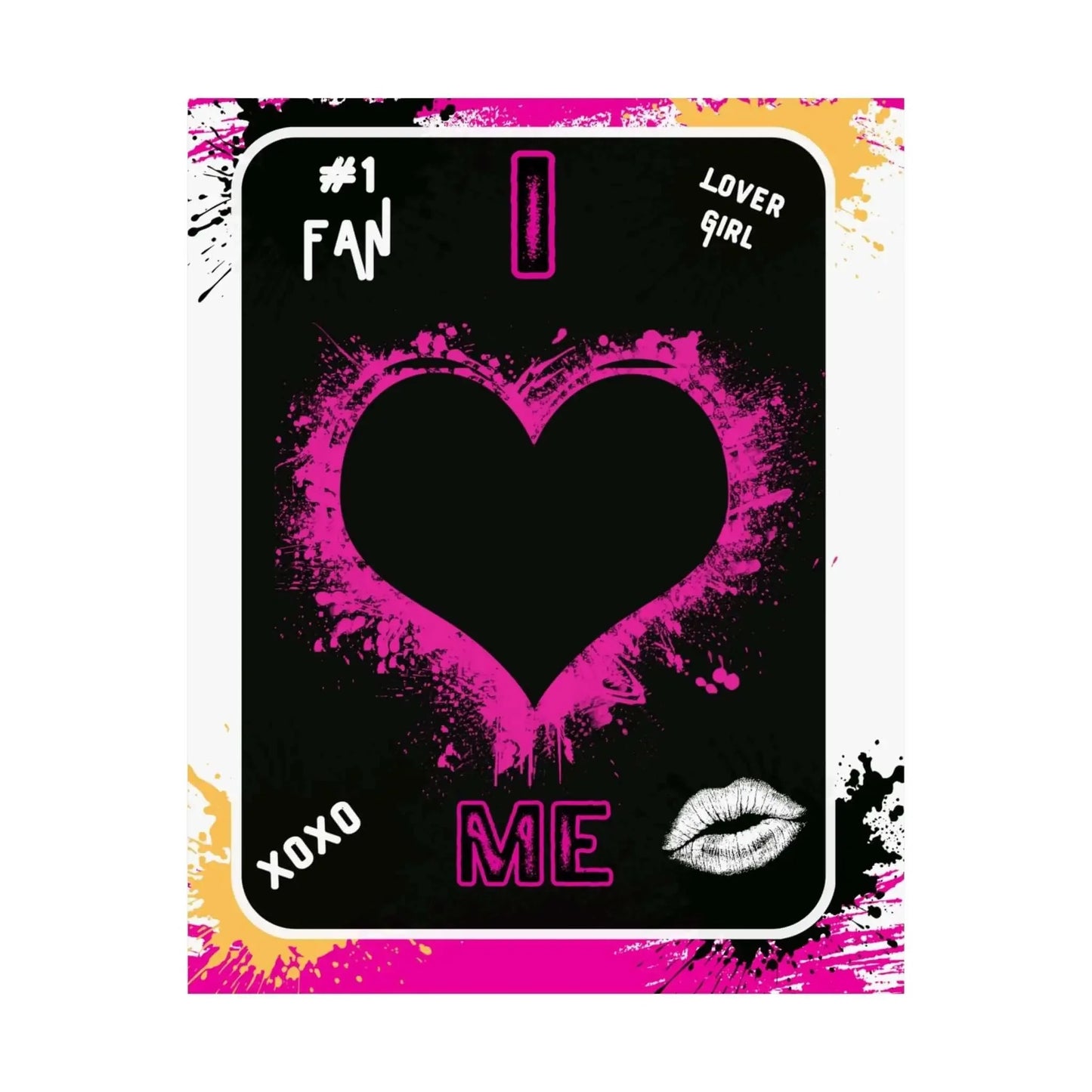 Pink Grunge Love Poster- Celebrate Self-Love & Confidence - One OF One CreaXtions