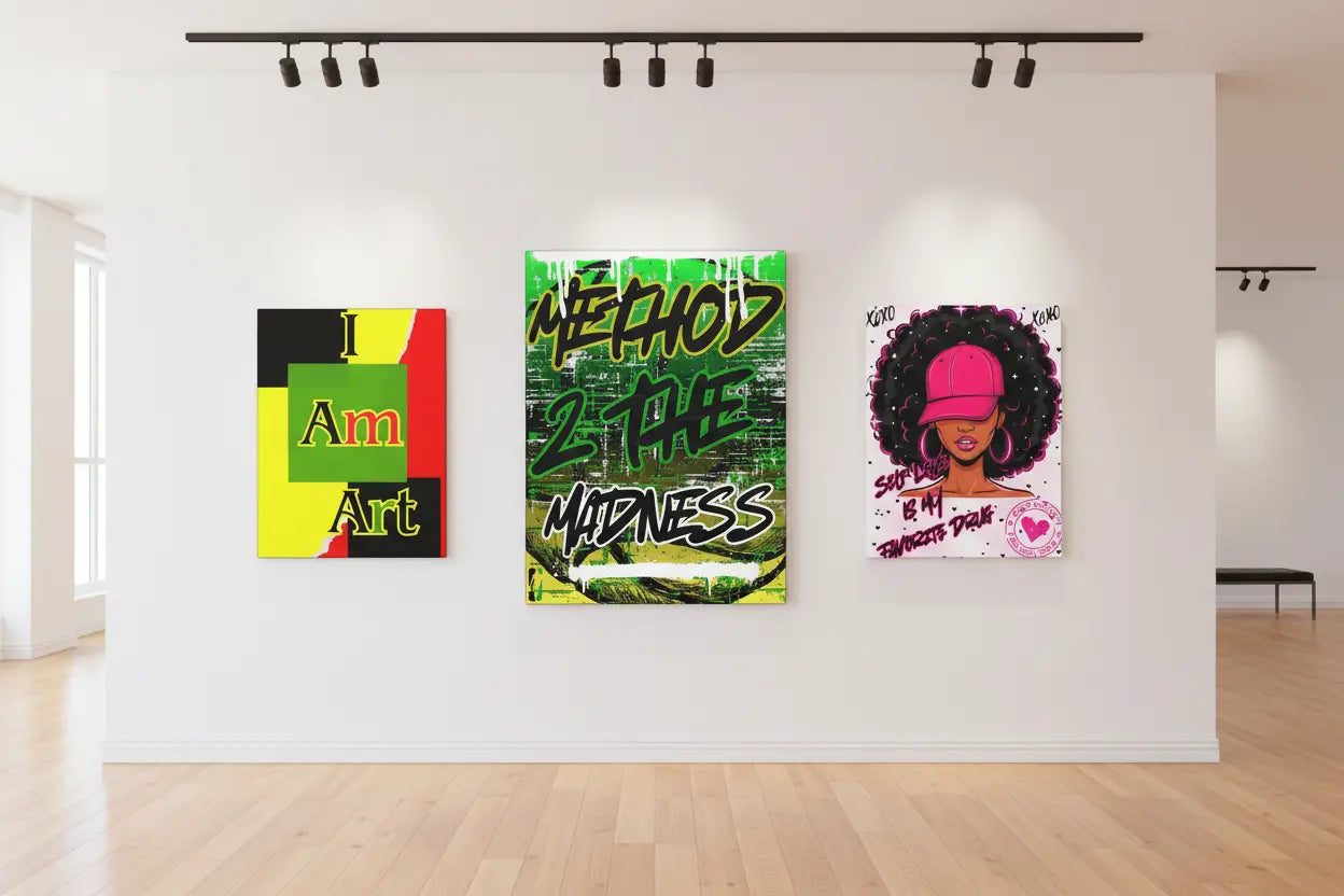 Canvas Wall Art Gallery Mockup