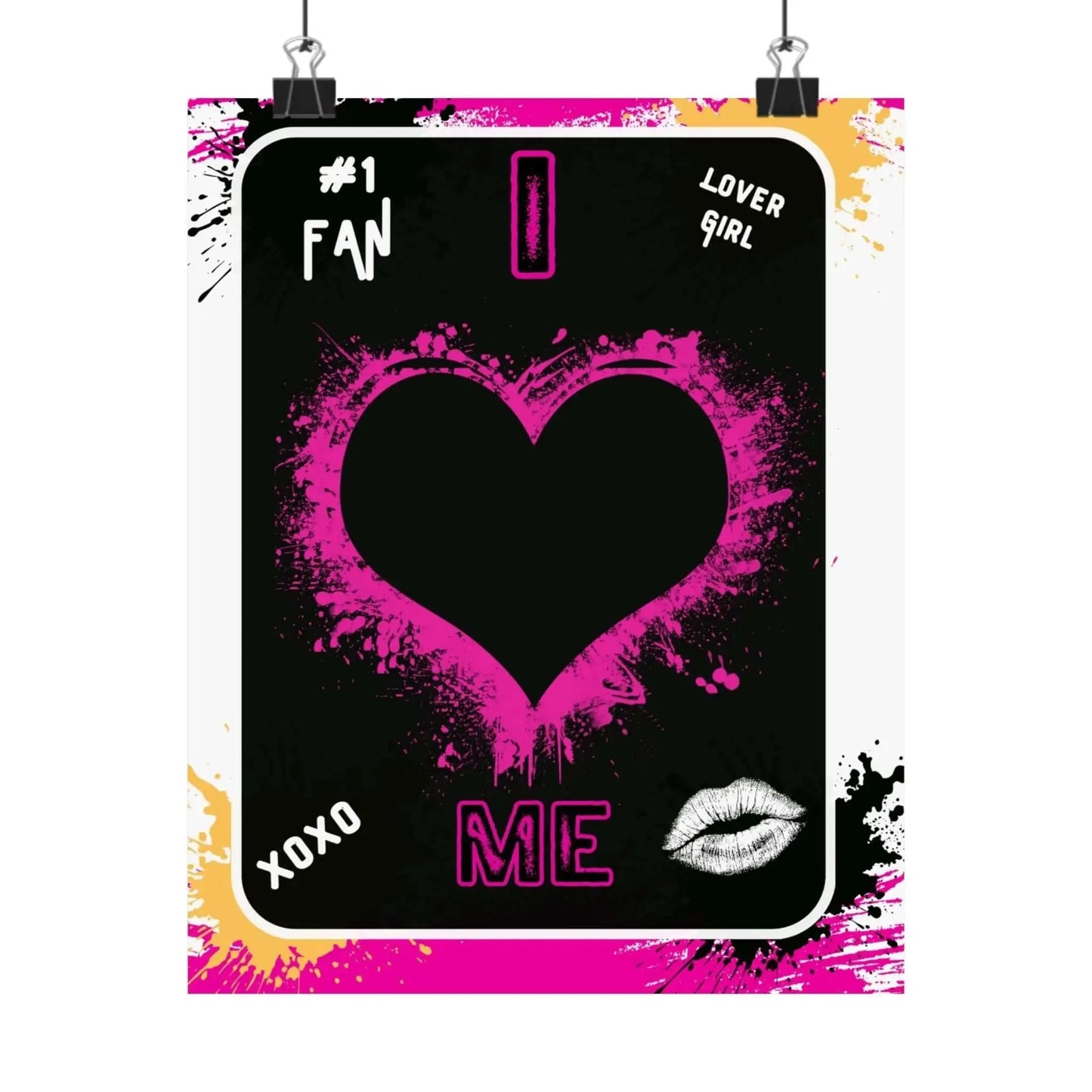 Pink Grunge Love Poster- Celebrate Self-Love & Confidence - One OF One CreaXtions