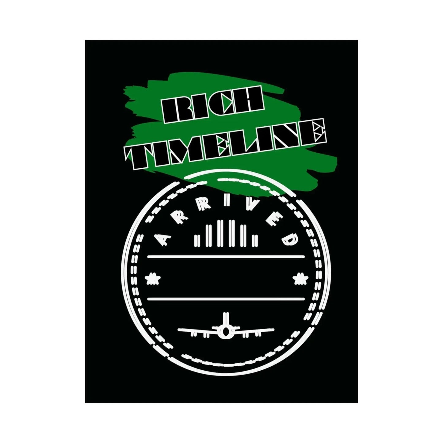 Rich Timeline Arrival Stamp Travel Wall Art Matte Poster Vintage Passport Inspired Giclee Print - One OF One CreaXtions