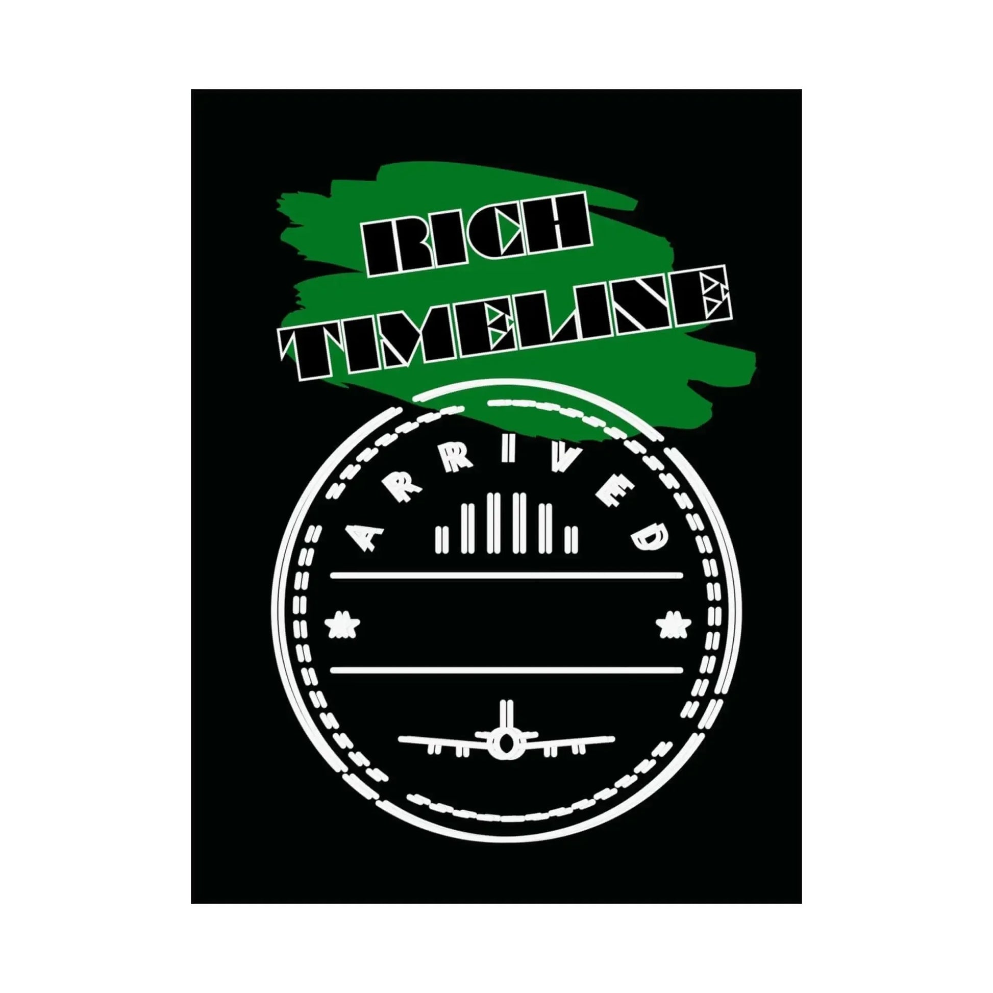 Rich Timeline Arrival Stamp Travel Wall Art Matte Poster Vintage Passport Inspired Giclee Print - One OF One CreaXtions