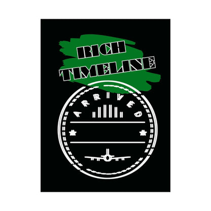 Rich Timeline Arrival Stamp Travel Wall Art Matte Poster Vintage Passport Inspired Giclee Print - One OF One CreaXtions