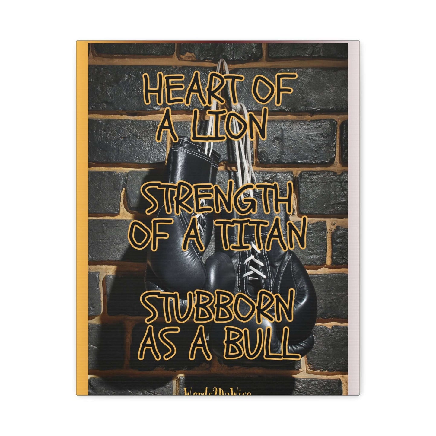Boxing Motivational Canvas Art