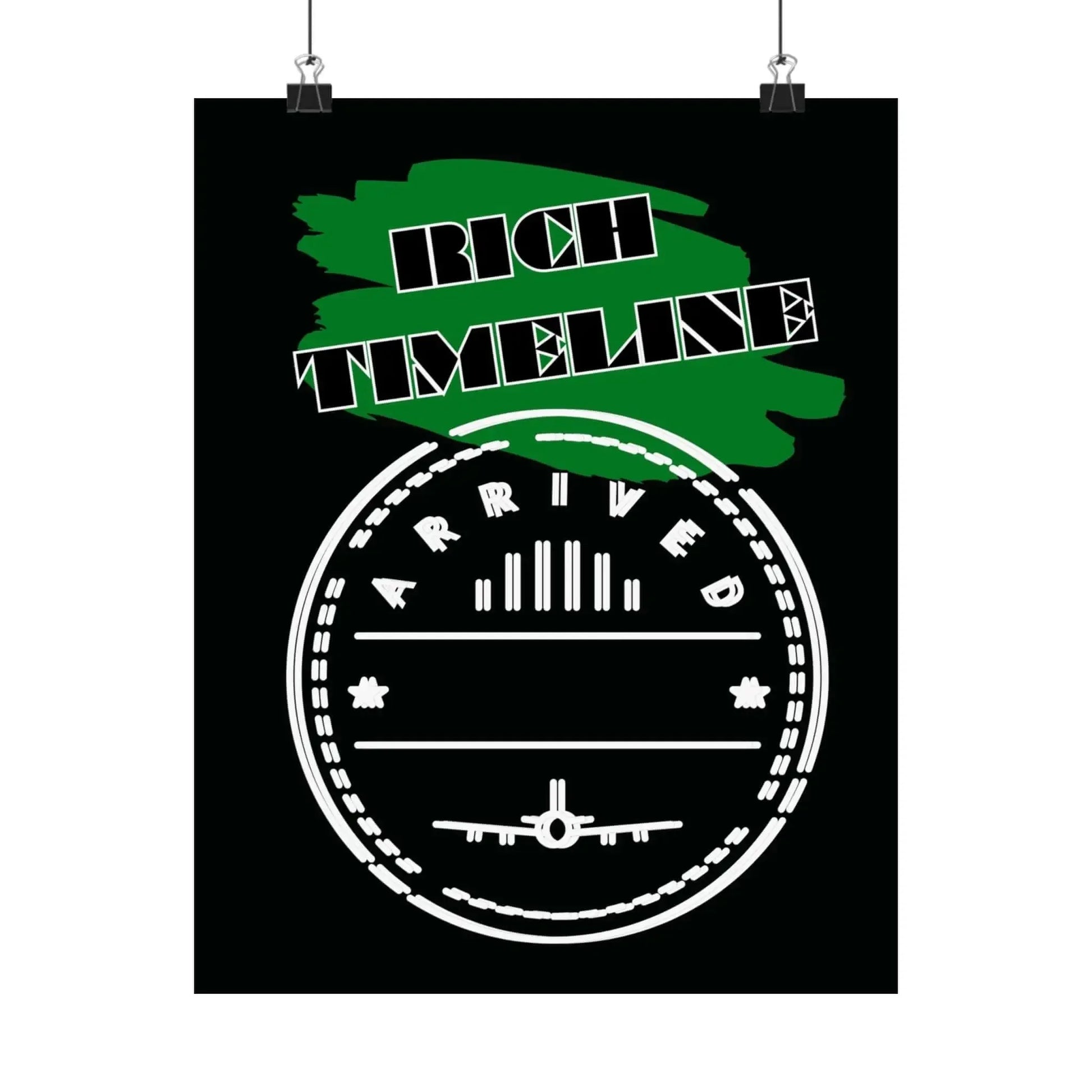Rich Timeline Arrival Stamp Travel Wall Art Matte Poster Vintage Passport Inspired Giclee Print - One OF One CreaXtions