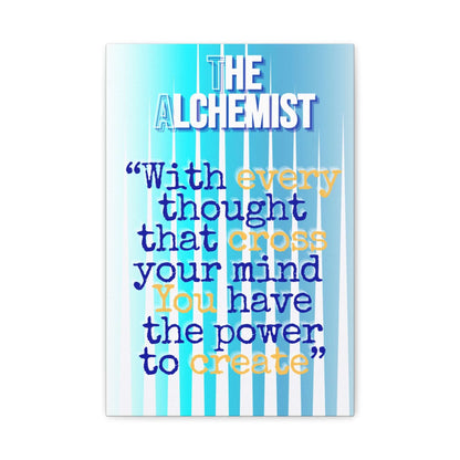 Inspirational wall art with quote featuring ombre stripes and motivational text.