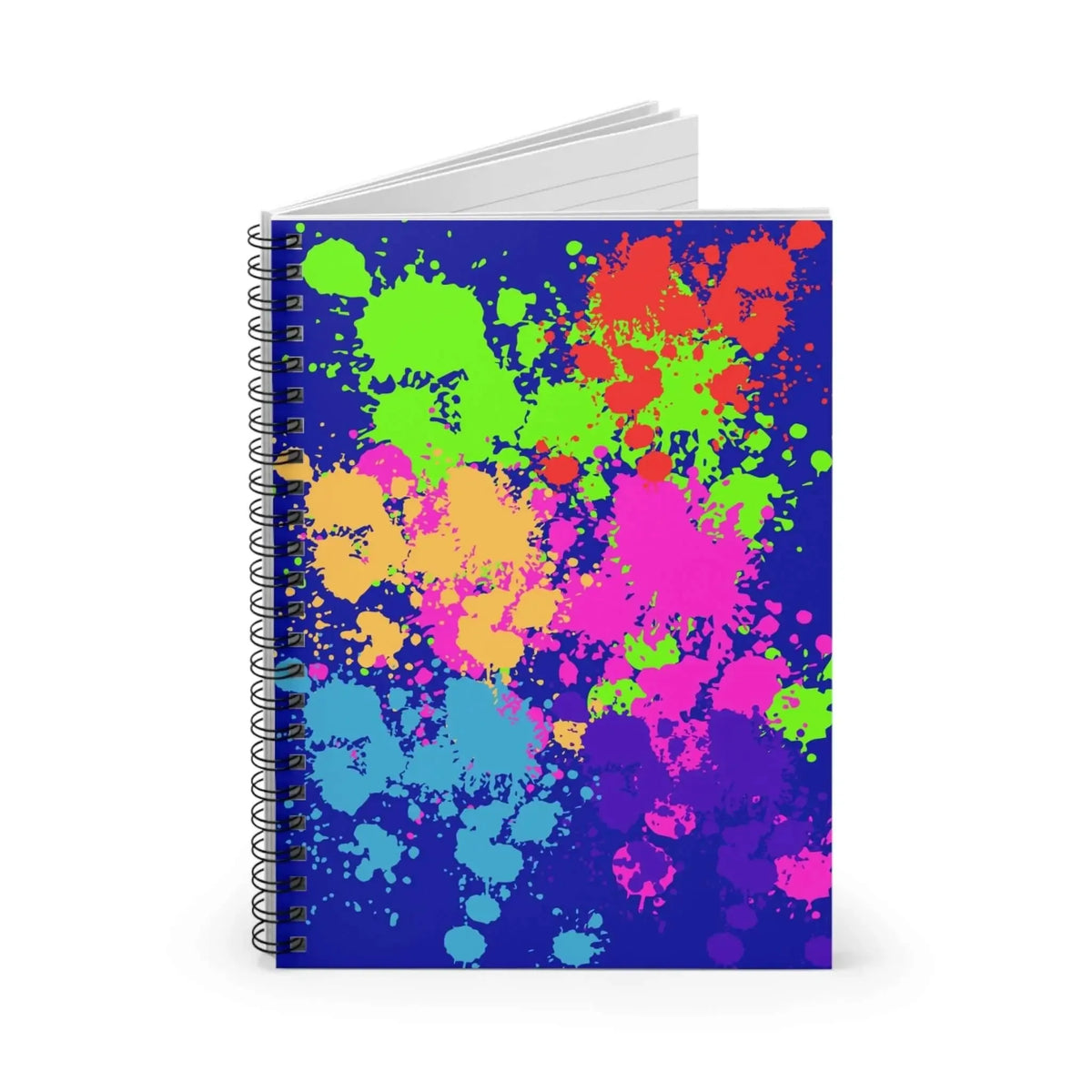Writing Neon Notebook Neon Paint Splatter Notebook College Rule Journal – One OF One CreaXtions