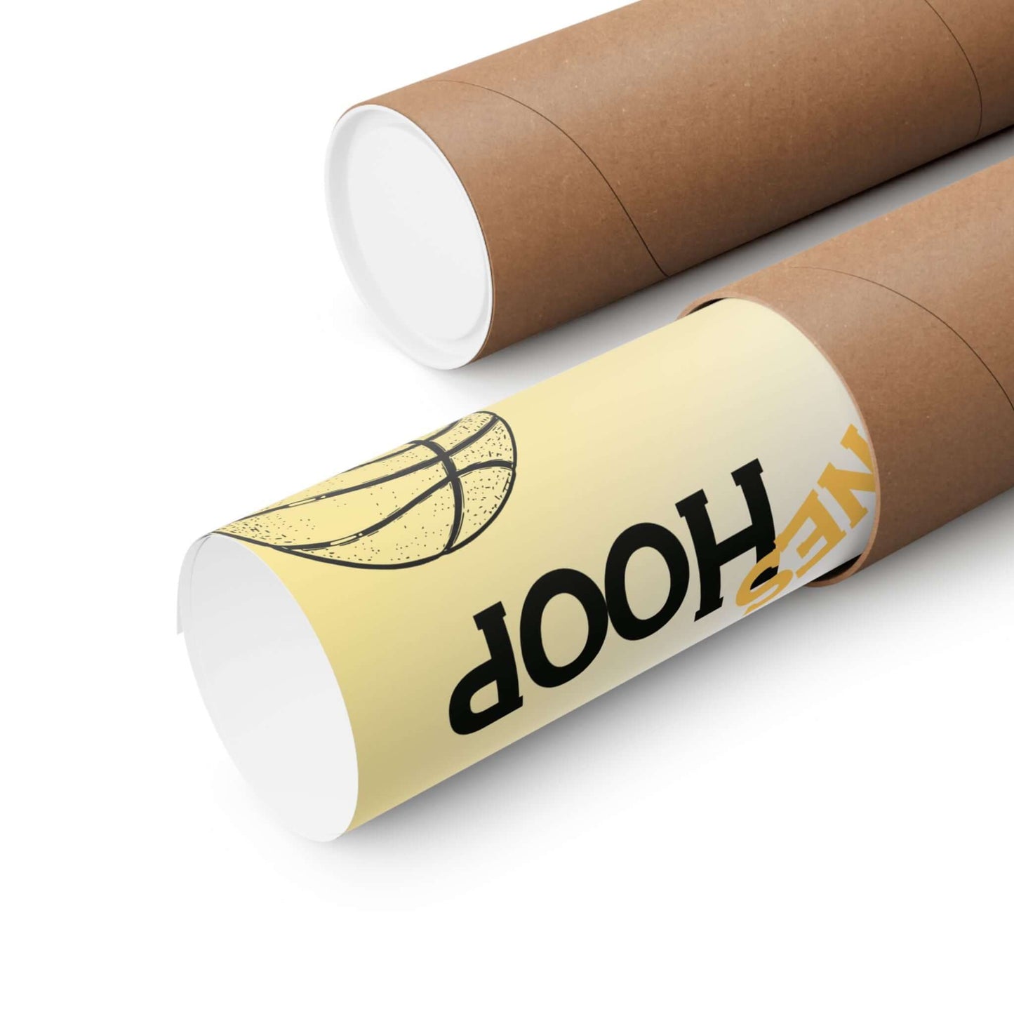 Basketball Hoop Matte Poster — "Real Ones Hoop" Vertical Wall Art