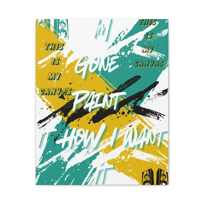 Abstract Brushstroke Canvas Wall Art Contemporary Street Style For Modern Interiors Available In 11 By 14 12 By 16 16 By 20 Inches - One OF One CreaXtions