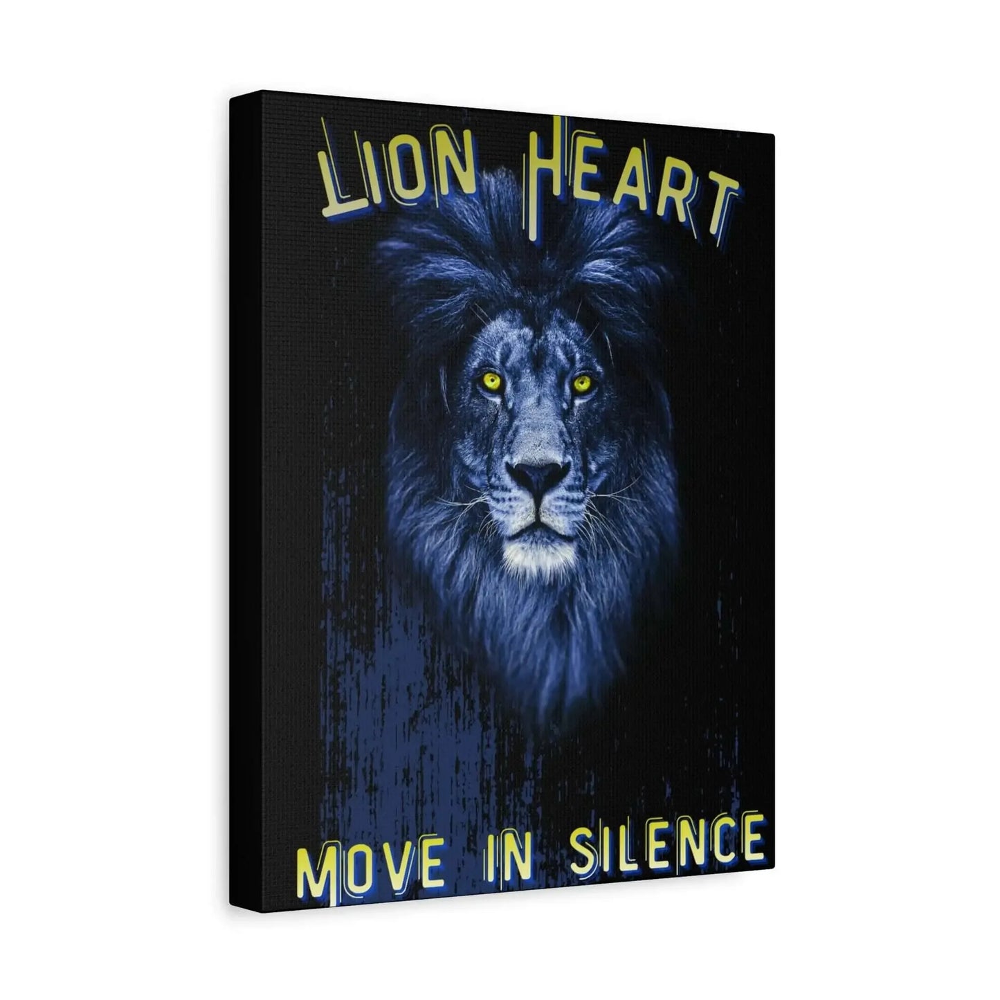 Lion Heart Move in Silence Canvas Art - One OF One CreaXtions