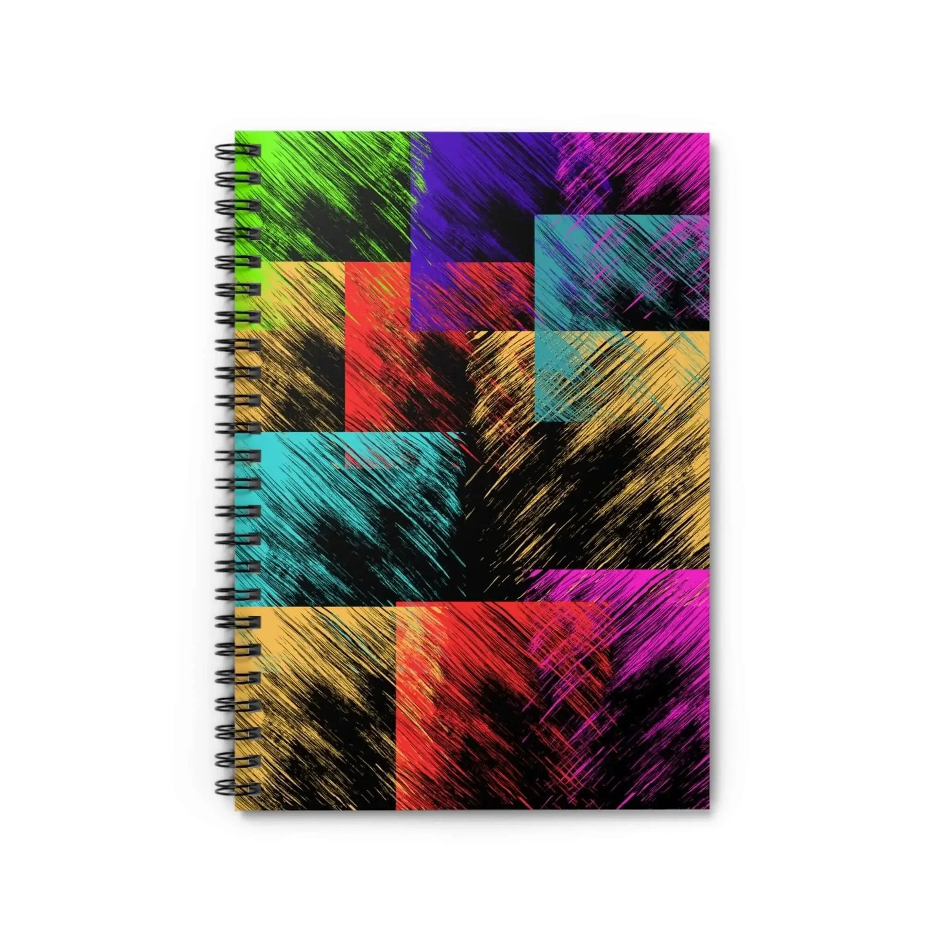 Colorblock Spiral Notebook For Students And Artists With Bold Color And Tactile Texture For Creative Thinking - One OF One CreaXtions