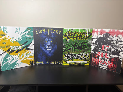 Urban Graffiti Canvas Print -Method 2 The Maddness