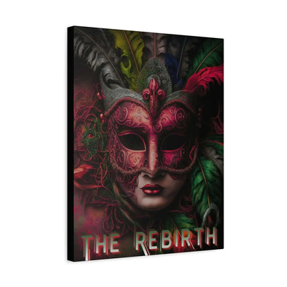 Venetian Mask Canvas Art The Rebirth Gothic Masquerade Wall Decor 12x16 And 16x20 Inches Matte Canvas - One OF One CreaXtions