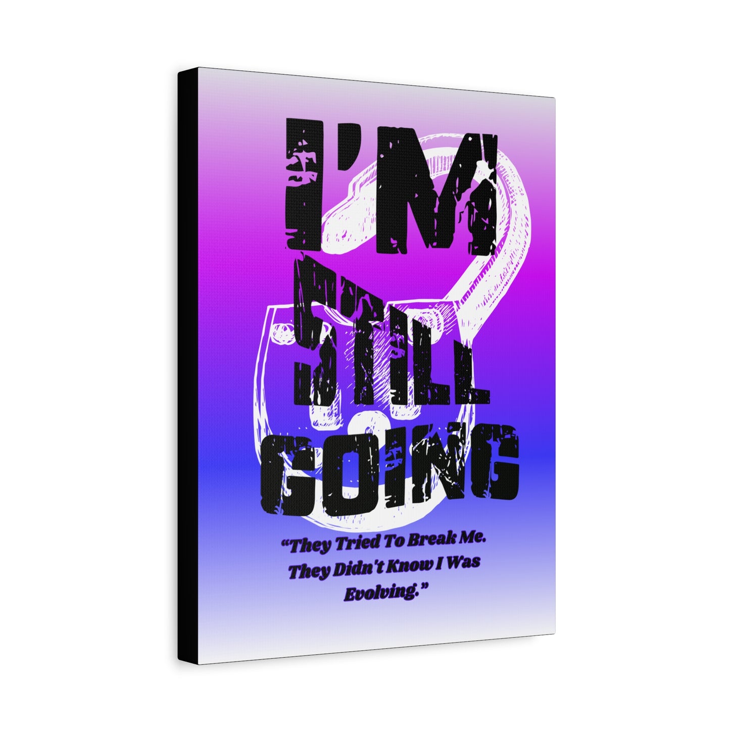 Motivational Canvas Wall Art-Keep Pushing Forward - One OF One CreaXtions