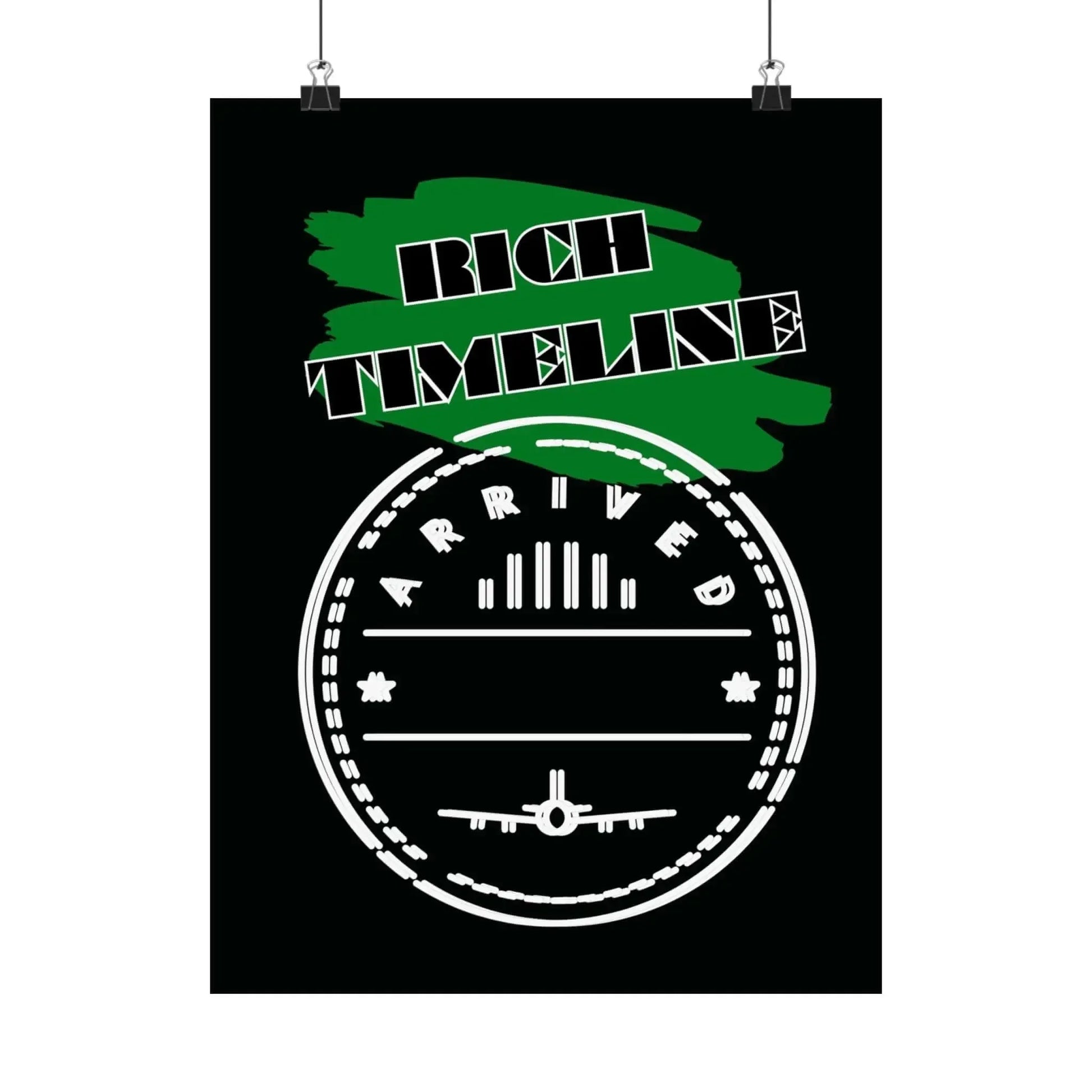 Rich Timeline Arrival Stamp Travel Wall Art Matte Poster Vintage Passport Inspired Giclee Print - One OF One CreaXtions