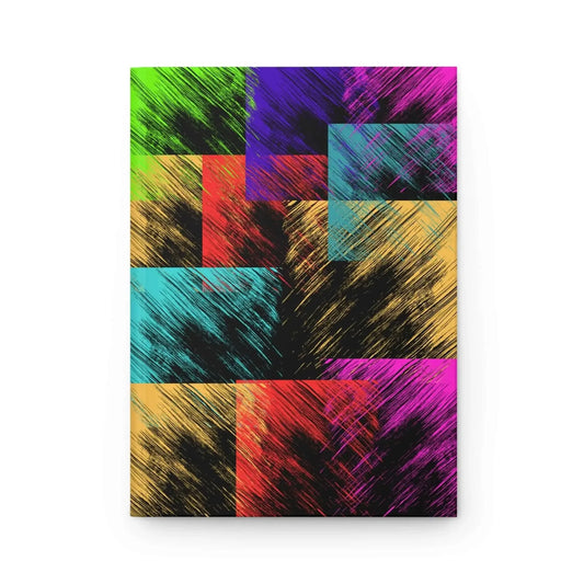 Abstract Neon Patchwork Journal - One OF One CreaXtions
