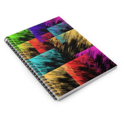 Colorblock Spiral Notebook For Students And Artists With Bold Color And Tactile Texture For Creative Thinking - One OF One CreaXtions