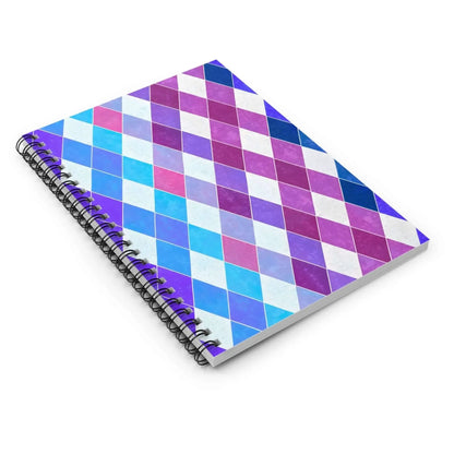 Argyle Violet Spiral Notebook Ruled Journal For School Notes And On The Go Planning - One OF One CreaXtions
