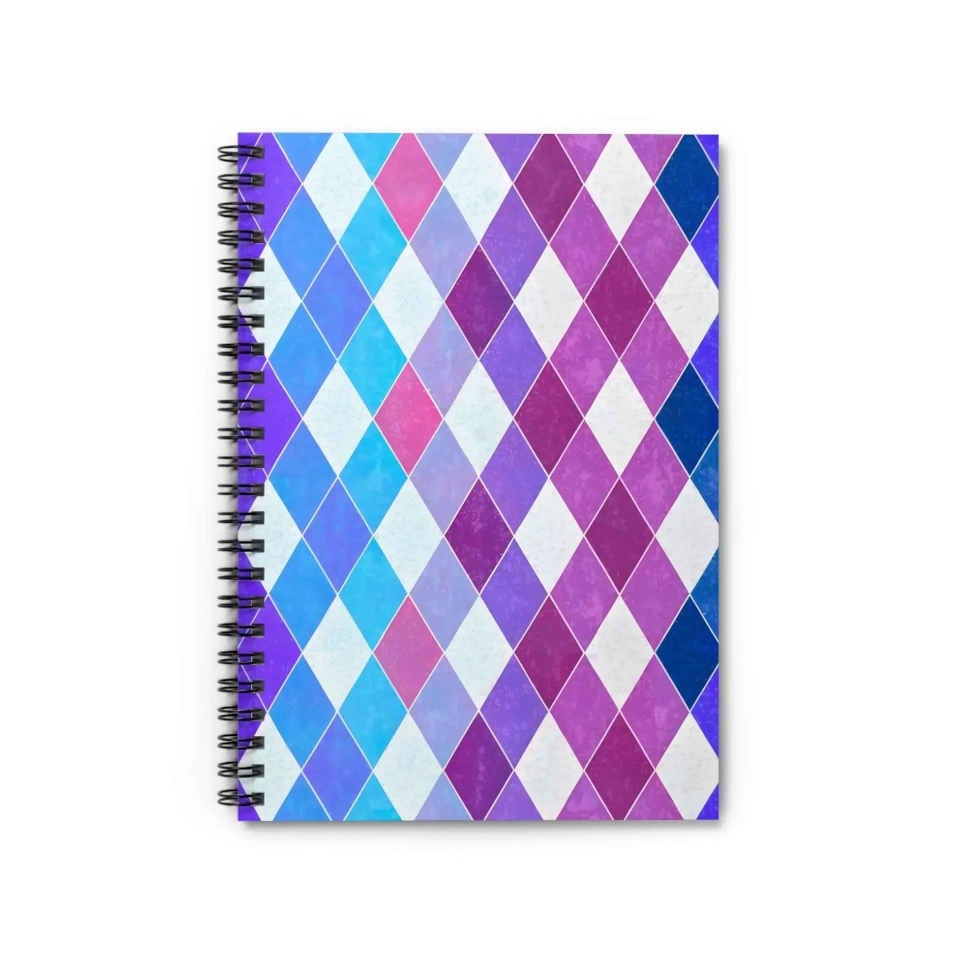 Argyle Violet Spiral Notebook Ruled Journal For School Notes And On The Go Planning - One OF One CreaXtions