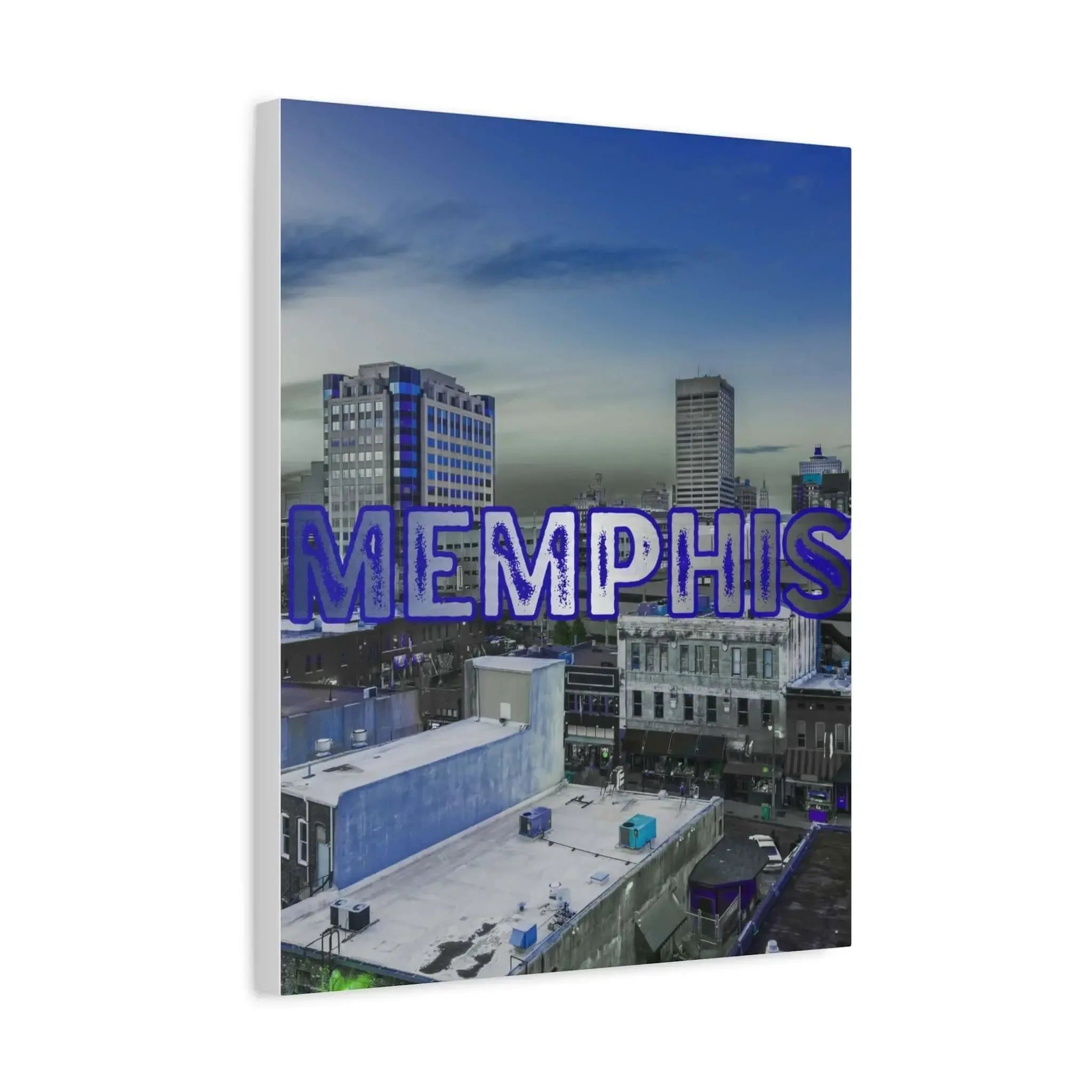 Memphis City Skyline Wall Art Canvas 12x16 16x20 – One OF One