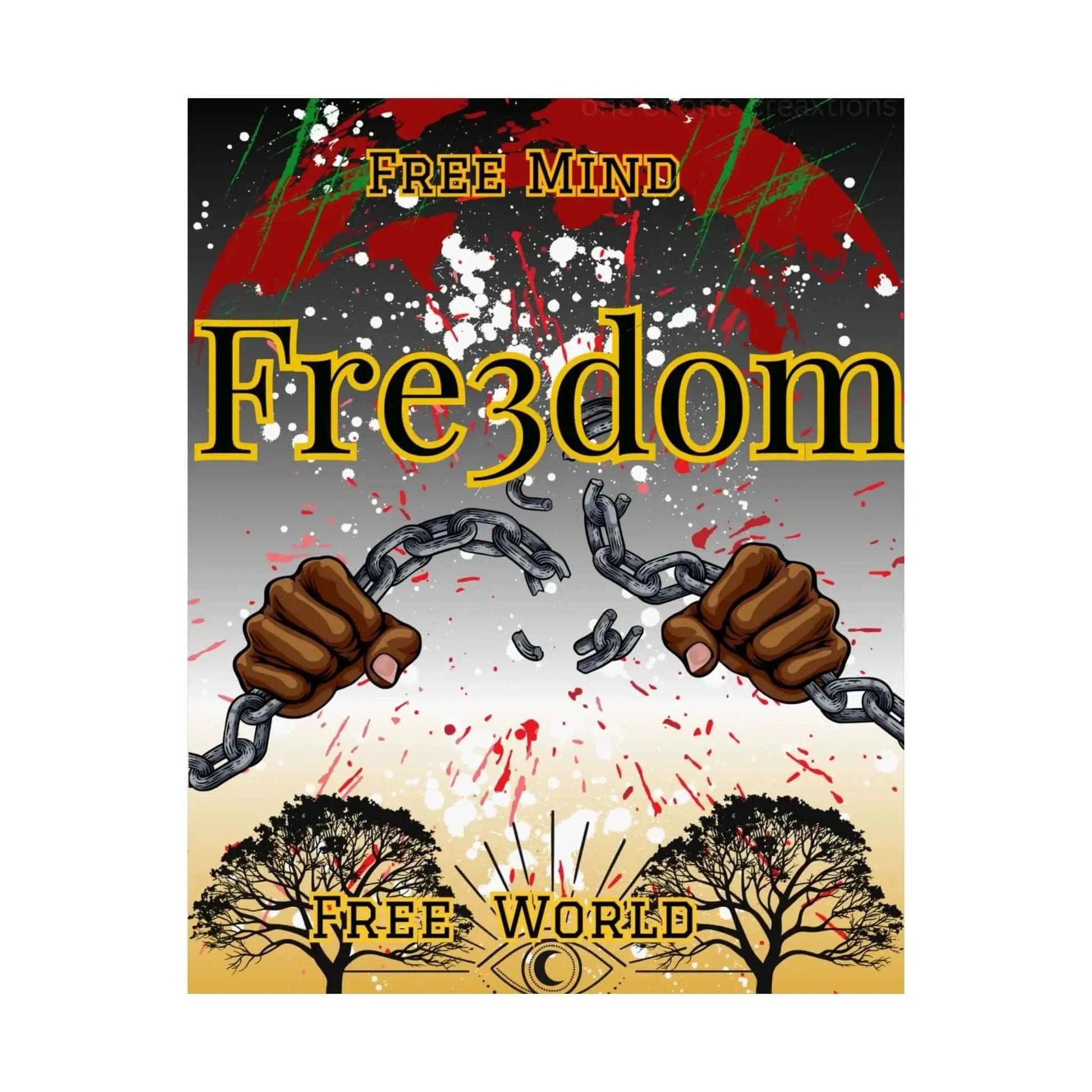 Freedom Wall Art Poster Expressing Liberation Bold Inspirational Wall Decor For Living Room Bedroom Office - One OF One CreaXtions