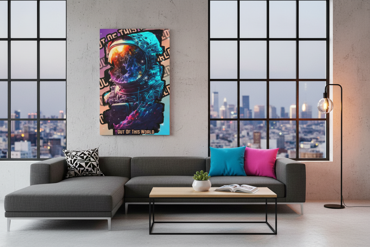 Astronaut Canvas Urban Character