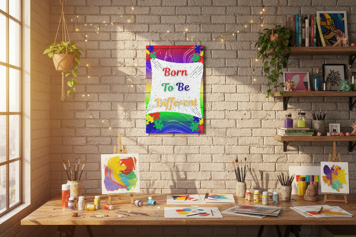 Born To Be Different — Creative Studio Mockup