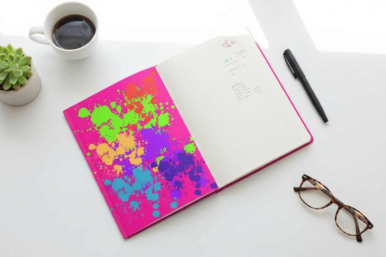 Color Splash Hardcover Journal Lifestyle