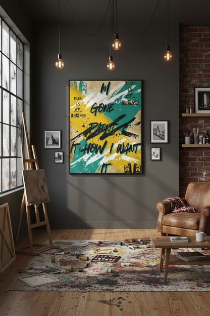 Gone Paint It — Dark Artist Loft Mockup