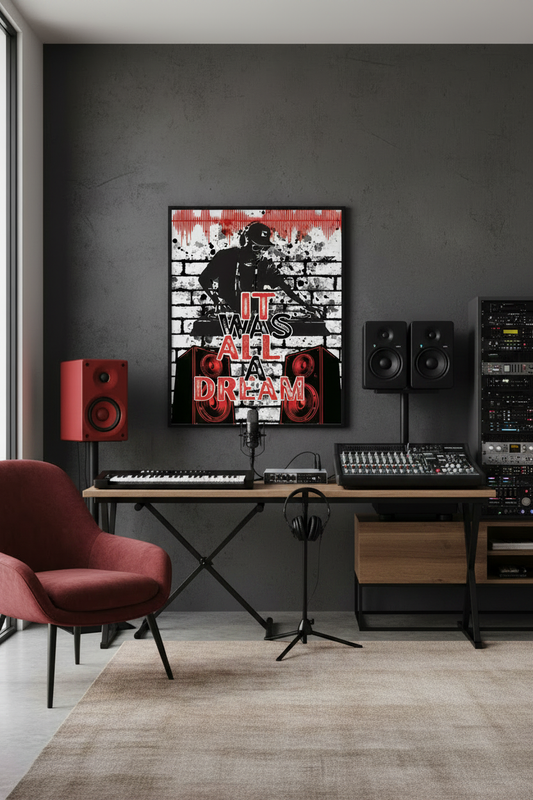 It Was All A Dream Poster Mockup Studio