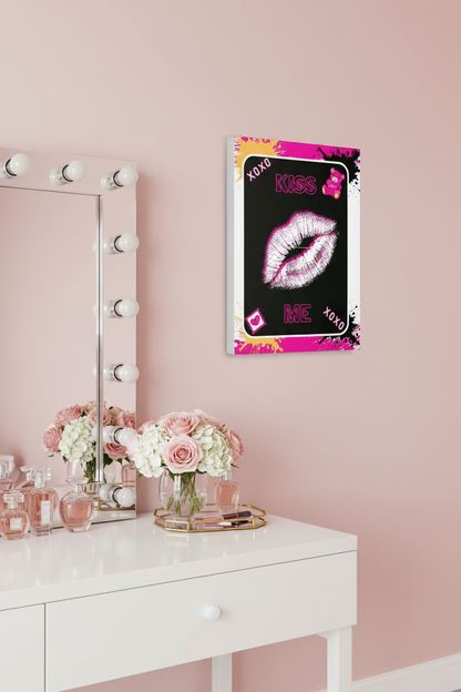 Pink Lipstick Kiss Lifestyle