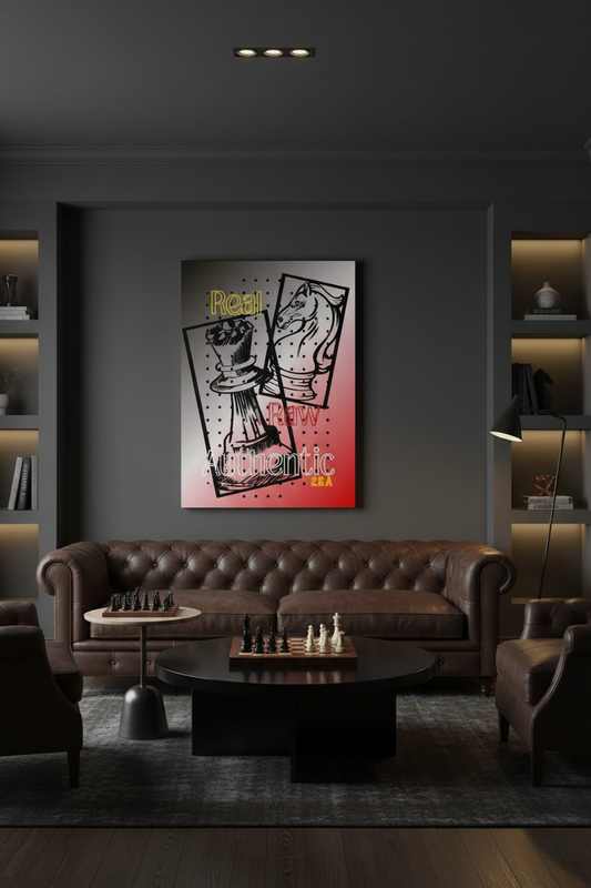 Real Raw Authentic 2RA — Lounge/Game Room Mockup