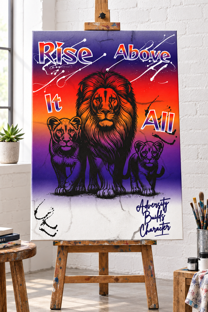 Rise Above It All Studio Mockup